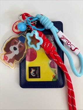💙Handmade Beagle × Cavalier King Charles Spaniel Cardholder and Keychain Set